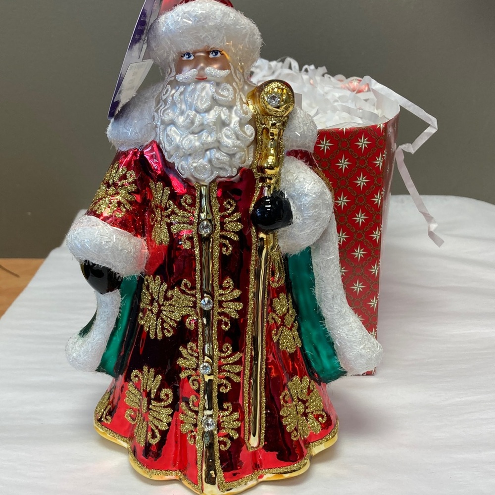 Christopher Radko Merry Santa Ornament